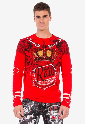 CIPO & BAXX Sweatshirt in Rot: predná strana