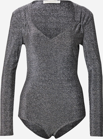 La petite étoile Shirt Bodysuit 'NUSA' in Silver: front