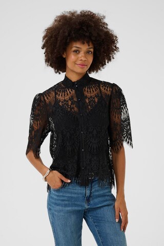 CULTURE Blouse 'Okram' in Zwart: voorkant