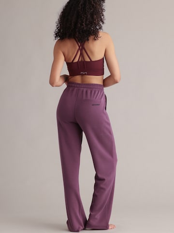 Wide Leg Pantalon de sport 'Lux' Hey Honey en violet