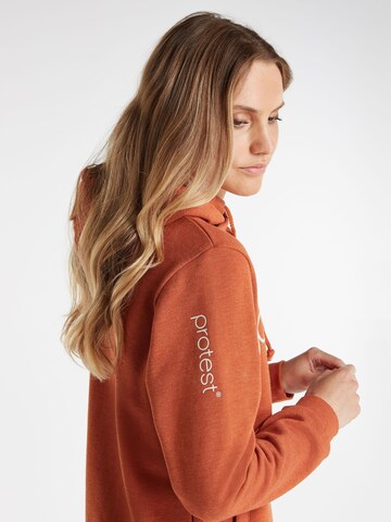 PROTEST Sweater 'CLASSIC LOGO HOODY' in Brown