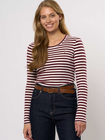 U.S. POLO ASSN. T-Shirt ' Chanett ' in Rot: Vorderseite