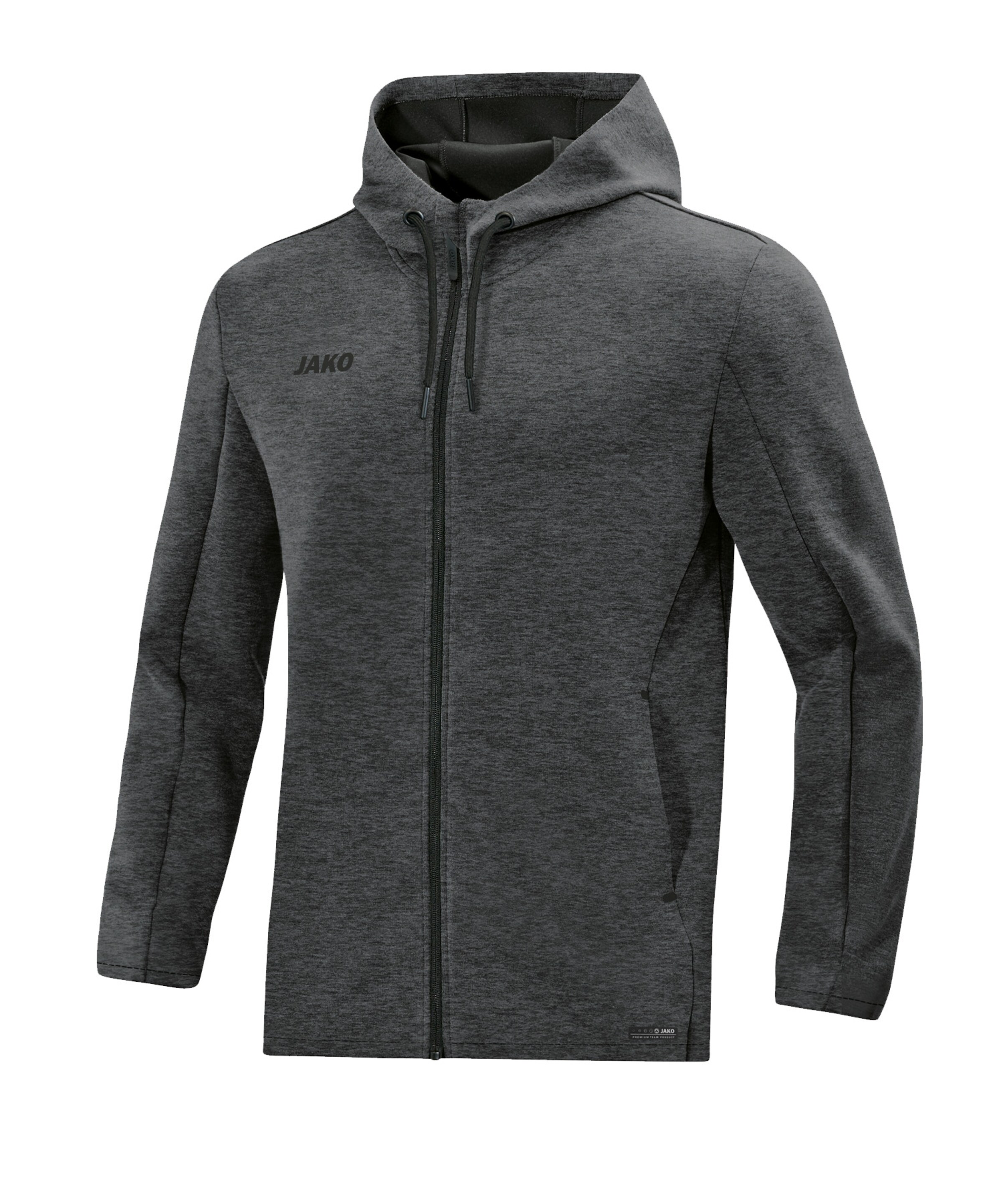 JAKO Sportsweatjacke in Grau: Vorderseite