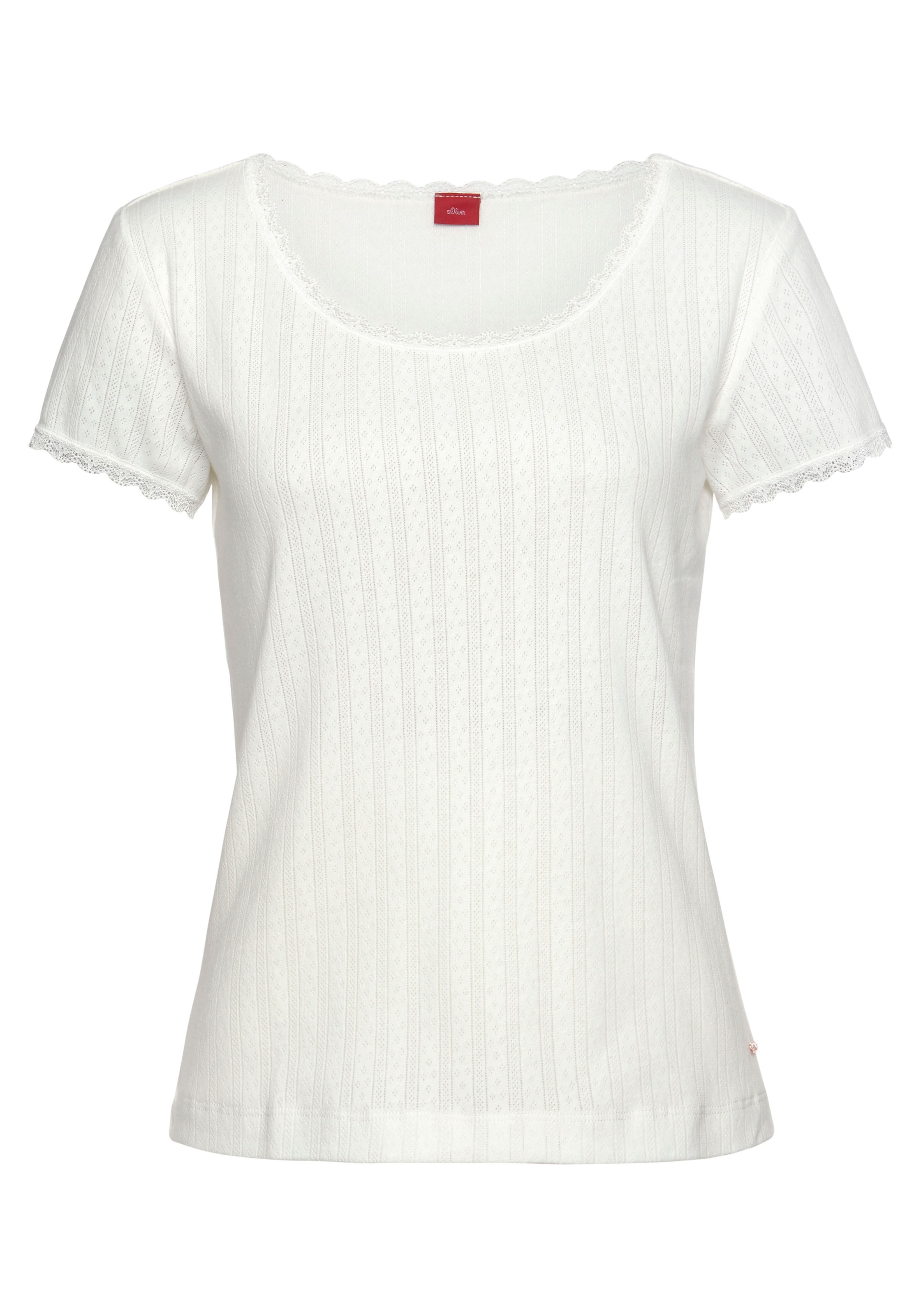 s.Oliver T-shirt en écru, Vue avec produit