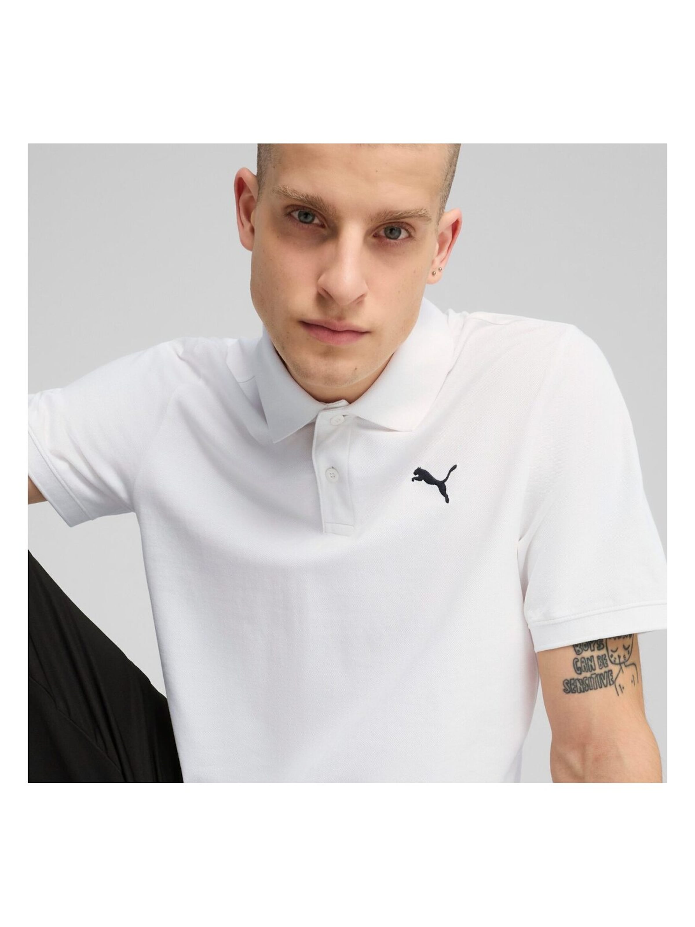PUMA Shirt 'Puma Ess Pique Polo' in Wit