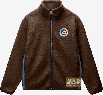 NAPAPIJRI Fleecejacke 'ARCHIVE' in Braun: Vorderseite