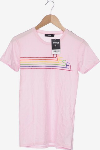 DIESEL T-Shirt S in Pink: predná strana