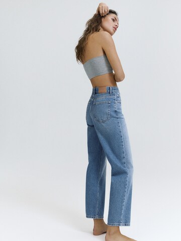 Largi Jeans de la Pull&Bear pe albastru