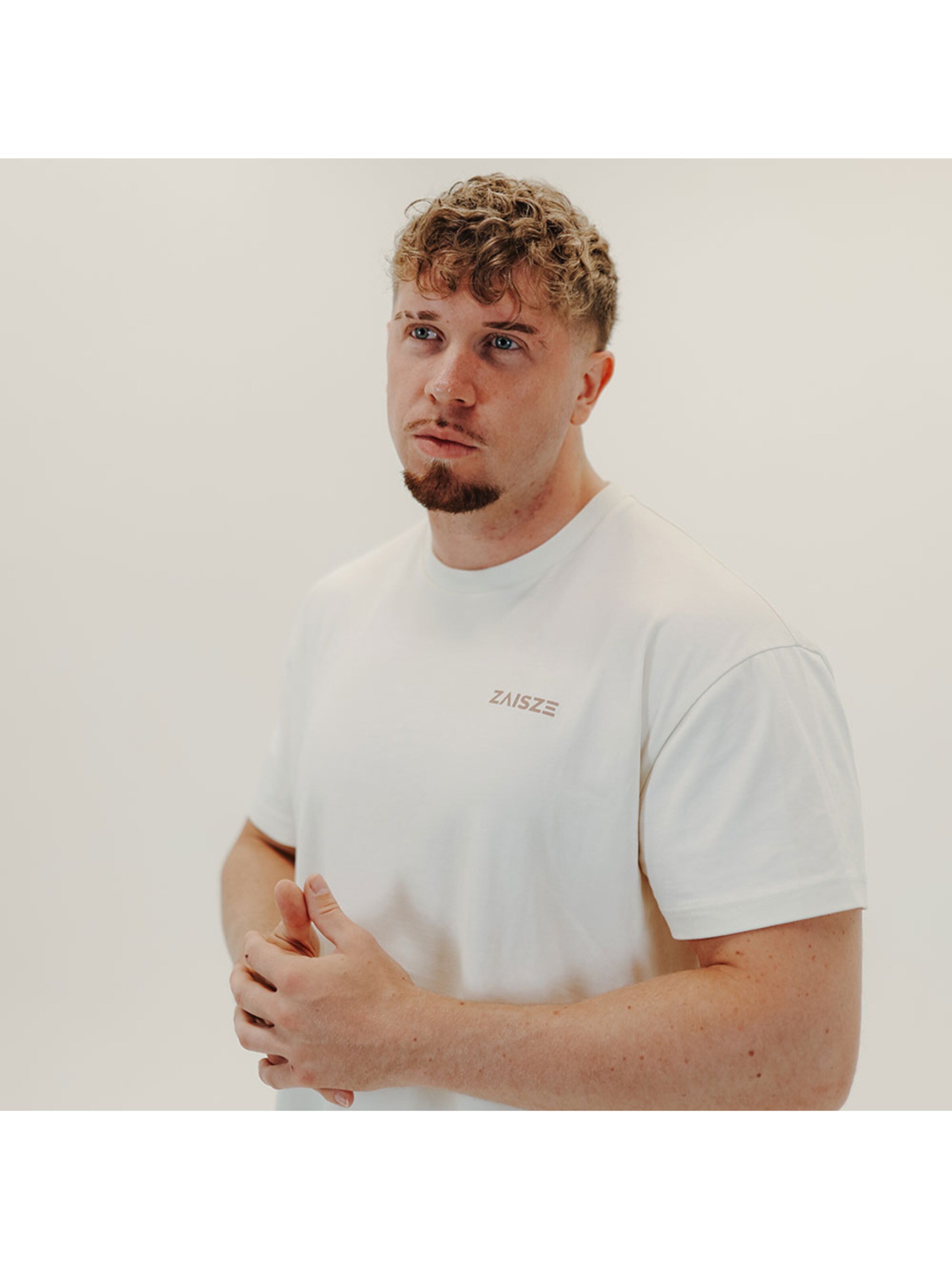 Zaisze - Camiseta funcional 'Ivory Dust' en beige