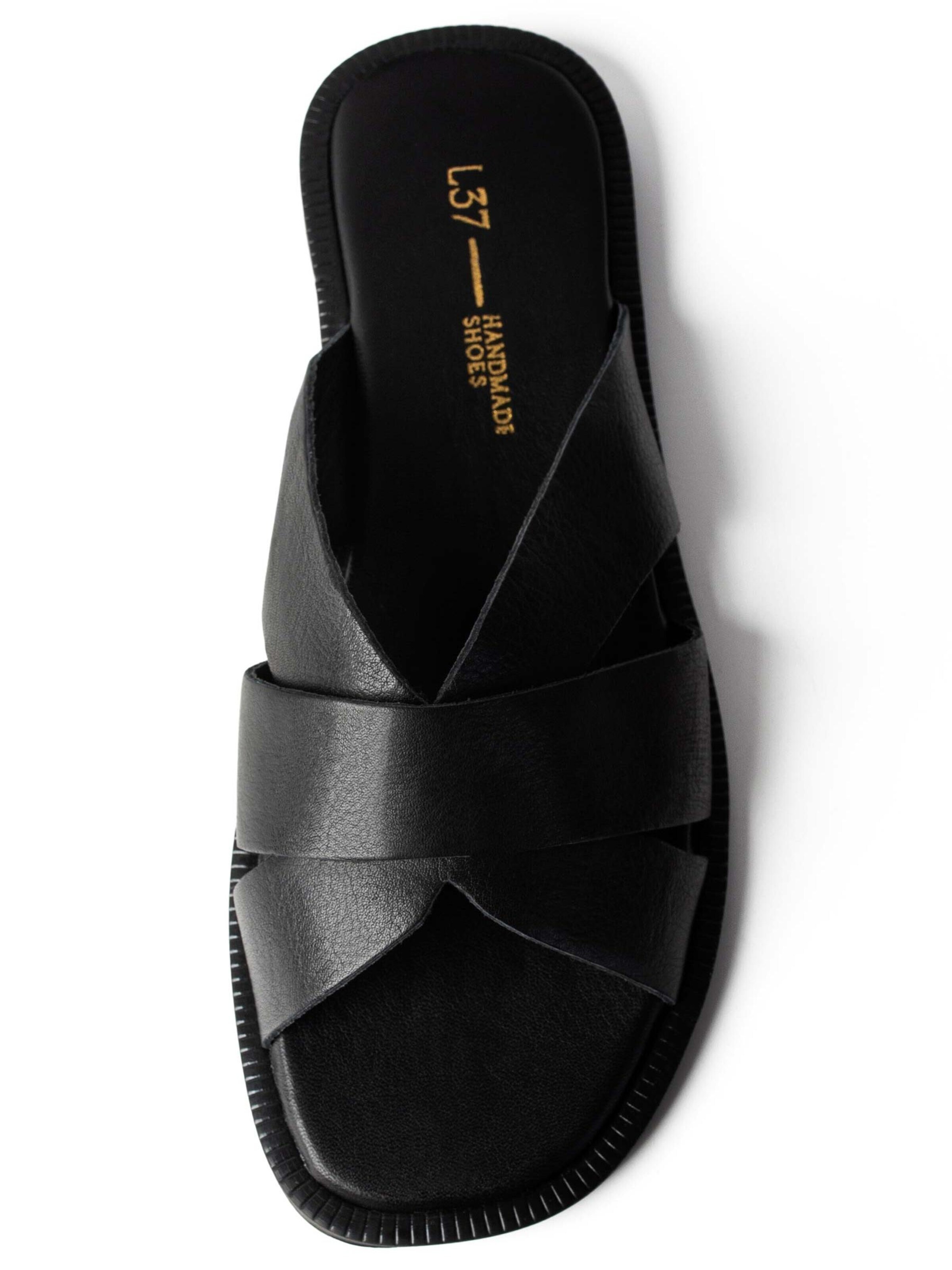 L37 HANDMADE SHOESSlip On cipele 'UNDER THE LIGHTS' - crna boja