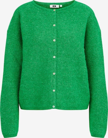 WE Fashion Knit cardigan in Green: front