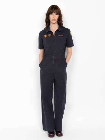Schott NYC Jumpsuit in Blue: front