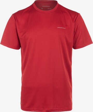 ENDURANCE - Camiseta funcional 'Vernon' en rojo: frente