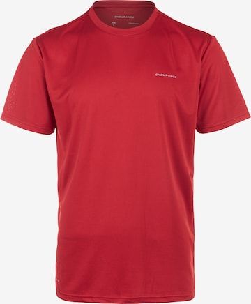 T-Shirt fonctionnel 'Vernon' ENDURANCE en rouge : devant