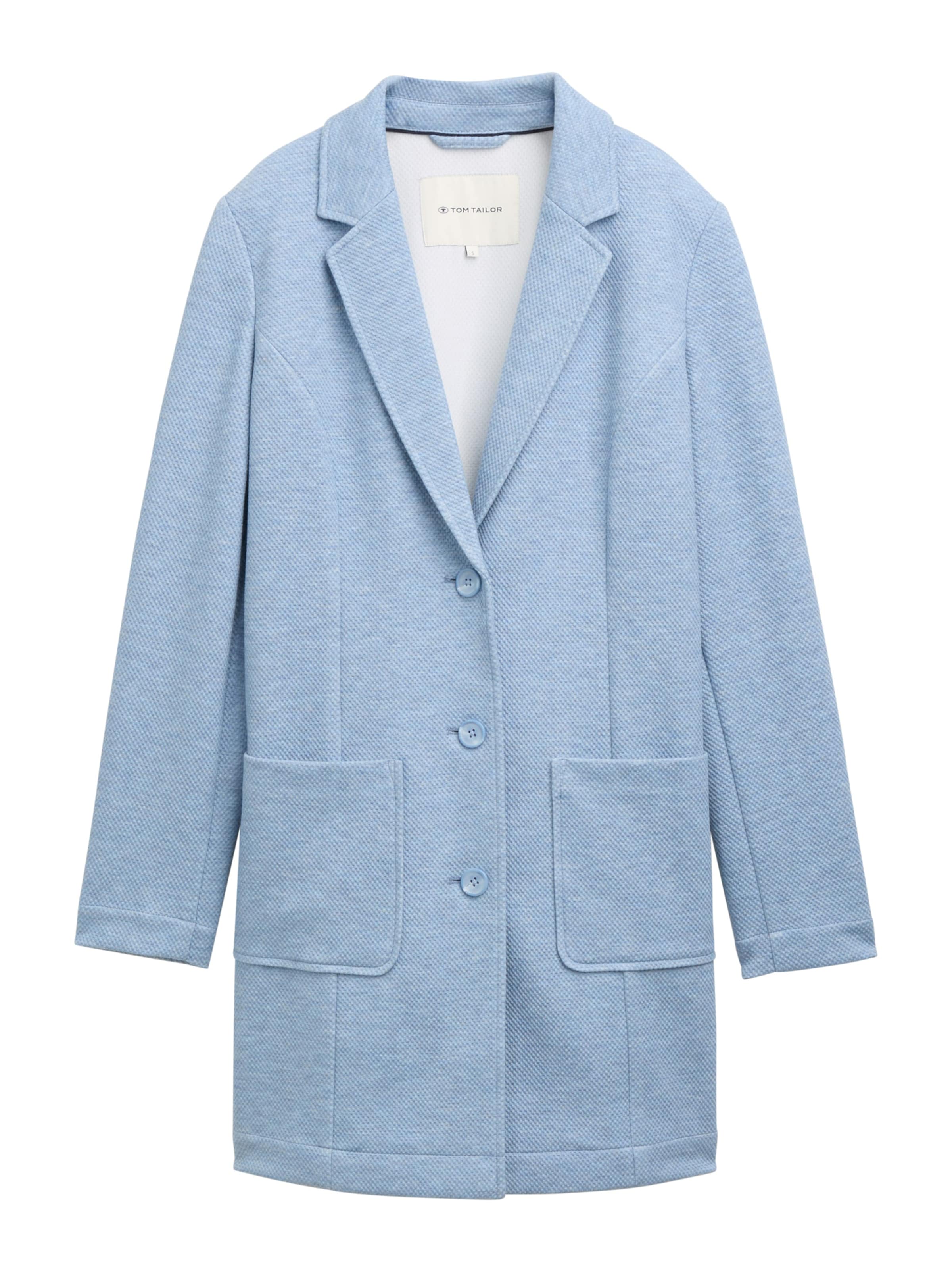 TOM TAILOR Tussenmantel in Blauw: voorkant