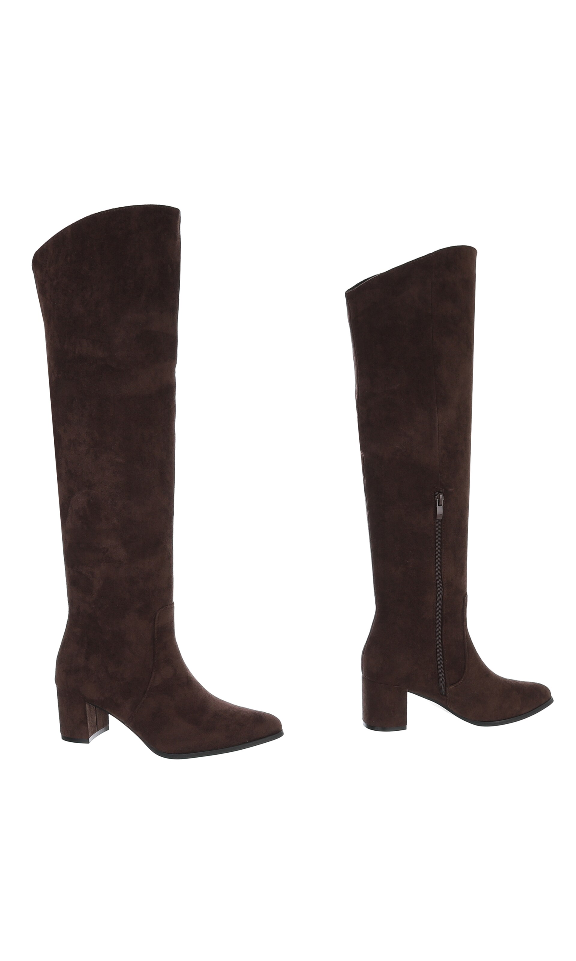 Ital-Design Overknees in Braun