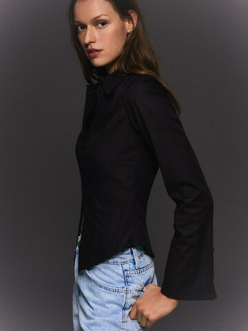 Bershka Blouse in Black