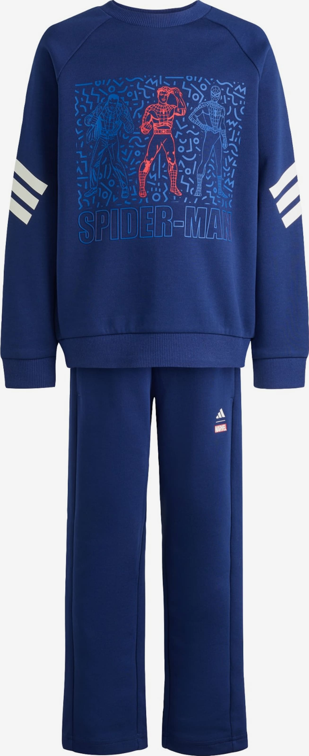 Survêtement Enfant Avengers Marvel Complet – Hoodie + Pantalon 4-10 Ans 100% PE