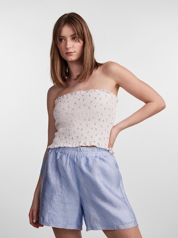 PIECES - Top 'MIRA' em branco: frente