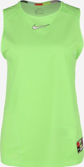 NIKE Haut de sport en citron vert / noir / blanc naturel, Vue avec produit