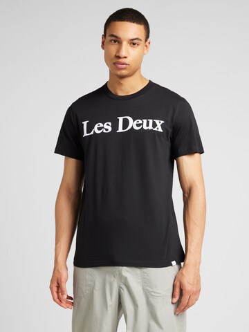 T-Shirt 'Charles' Les Deux en noir : devant