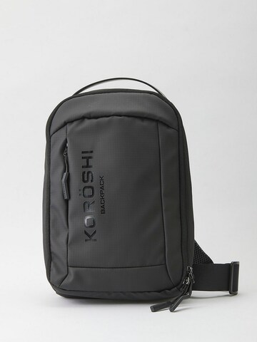 KOROSHI Backpack in Black: front