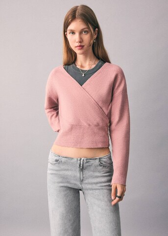 MANGO TEEN Wide leg Jeans in Grey