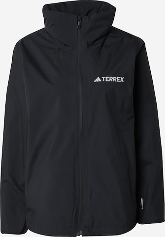 ADIDAS TERREX Outdoor jacket 'Essentials' in Black: front