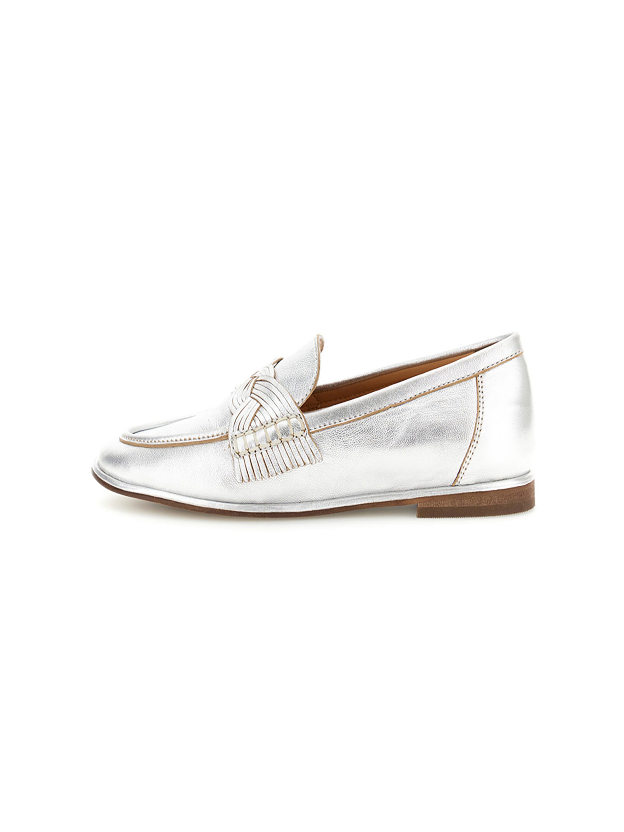 Mocassino di CAFè NOIR in argento: frontale