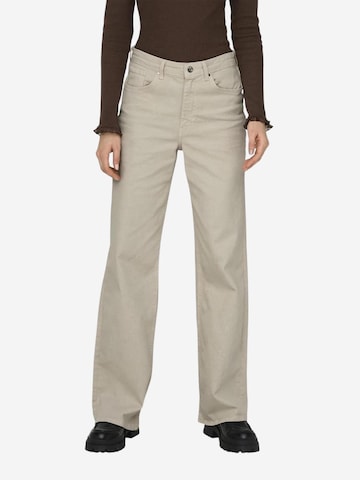 Wide leg Jeans 'ONLJUICY HW WIDE LEG DNM REA NOOS 15288219' di ONLY in beige