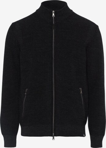 BRAX Knit Cardigan in Black: front