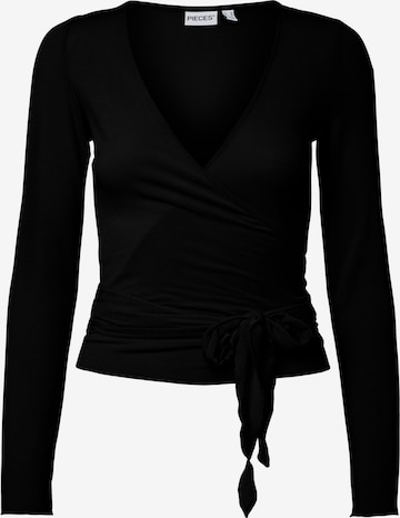 PIECES Shirt 'PCRoya' in Black: front