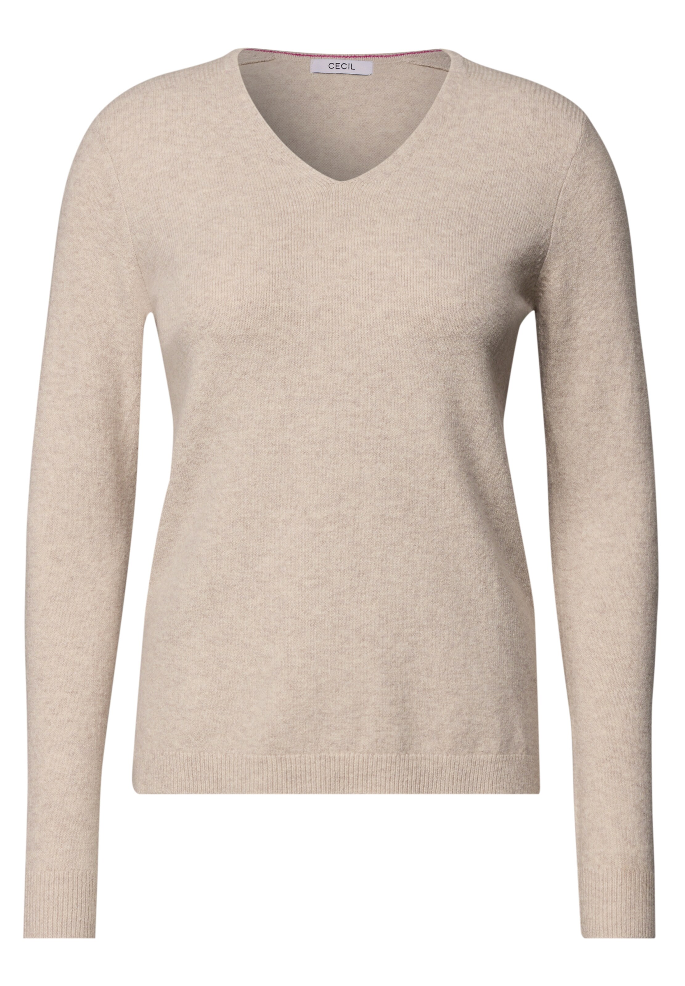 CECIL Sweater in XXXL in mottled beige, Item view
