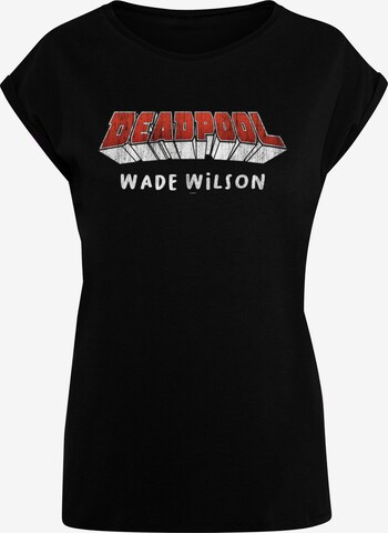 ABSOLUTE CULT T-Shirt 'Deadpool - Aka Wade Wilson' in Schwarz: predná strana