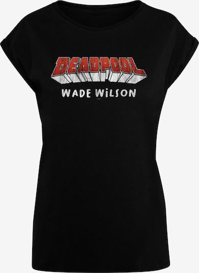 ABSOLUTE CULT T-Shirt 'Deadpool - Aka Wade Wilson' in rot / schwarz / weiß, Produktansicht