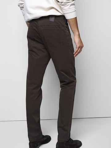 MEYER Loose fit Chino trousers in Green
