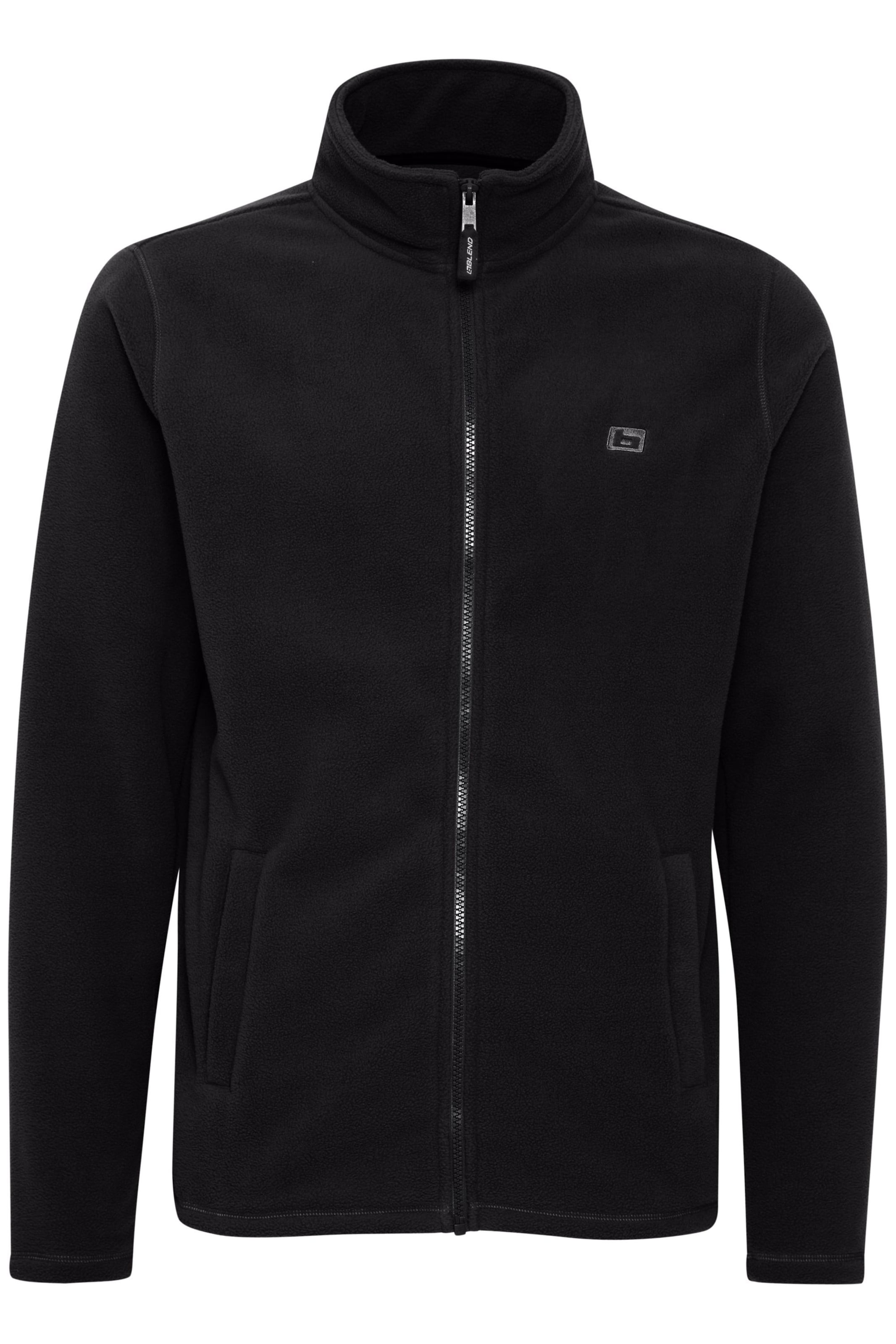 BLEND - Chaqueta polar en negro: frente