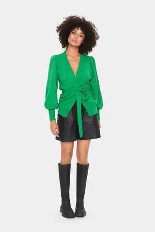 SAINT TROPEZ Knit cardigan 'NanettSZ' in Green