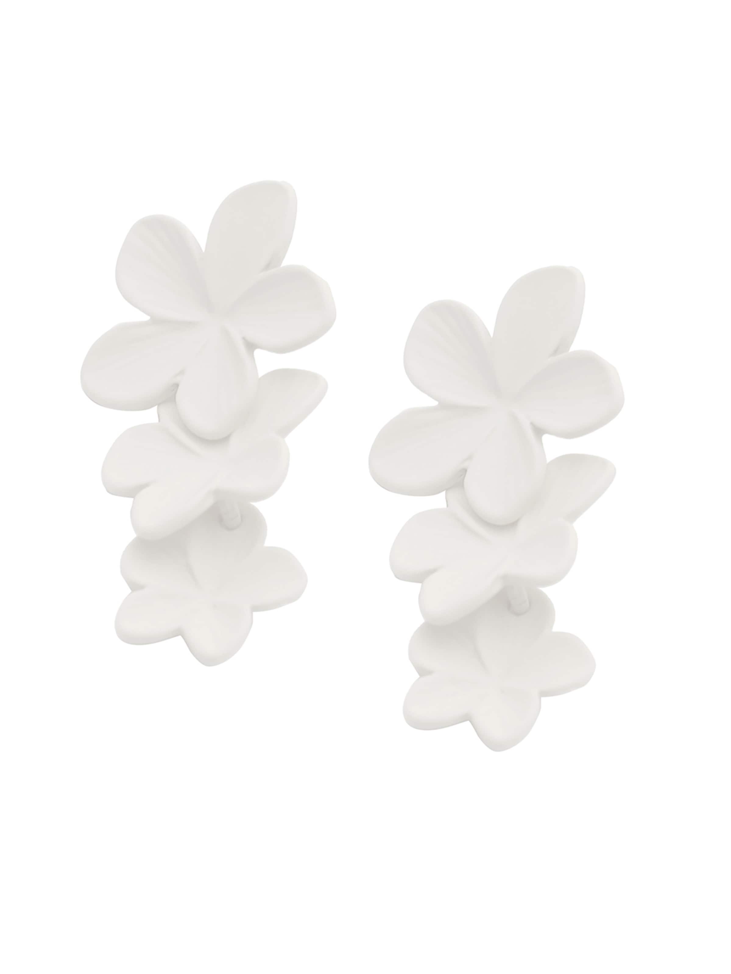 SOHI Uhani 'Kalista' | bela barva: sprednja stran