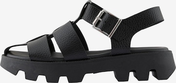 PIECES Sandals 'Carla' in Black: front