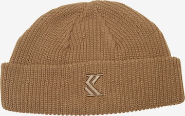 smėlio Karl Kani Megzta kepurė: priekis