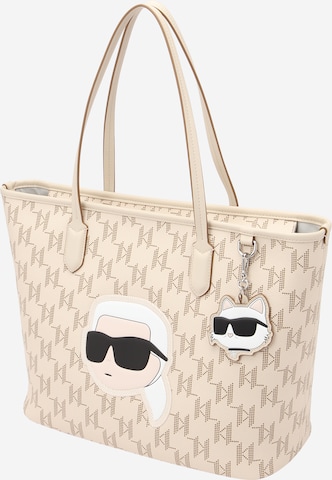 Shopper 'Ikonik 2.0' di Karl Lagerfeld in bianco