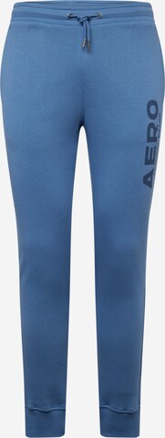 AÉROPOSTALE Tapered Sportbroek 'AERO' in Blauw: voorkant