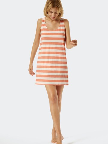 SCHIESSER Nachthemd 'Just Stripes' in Orange