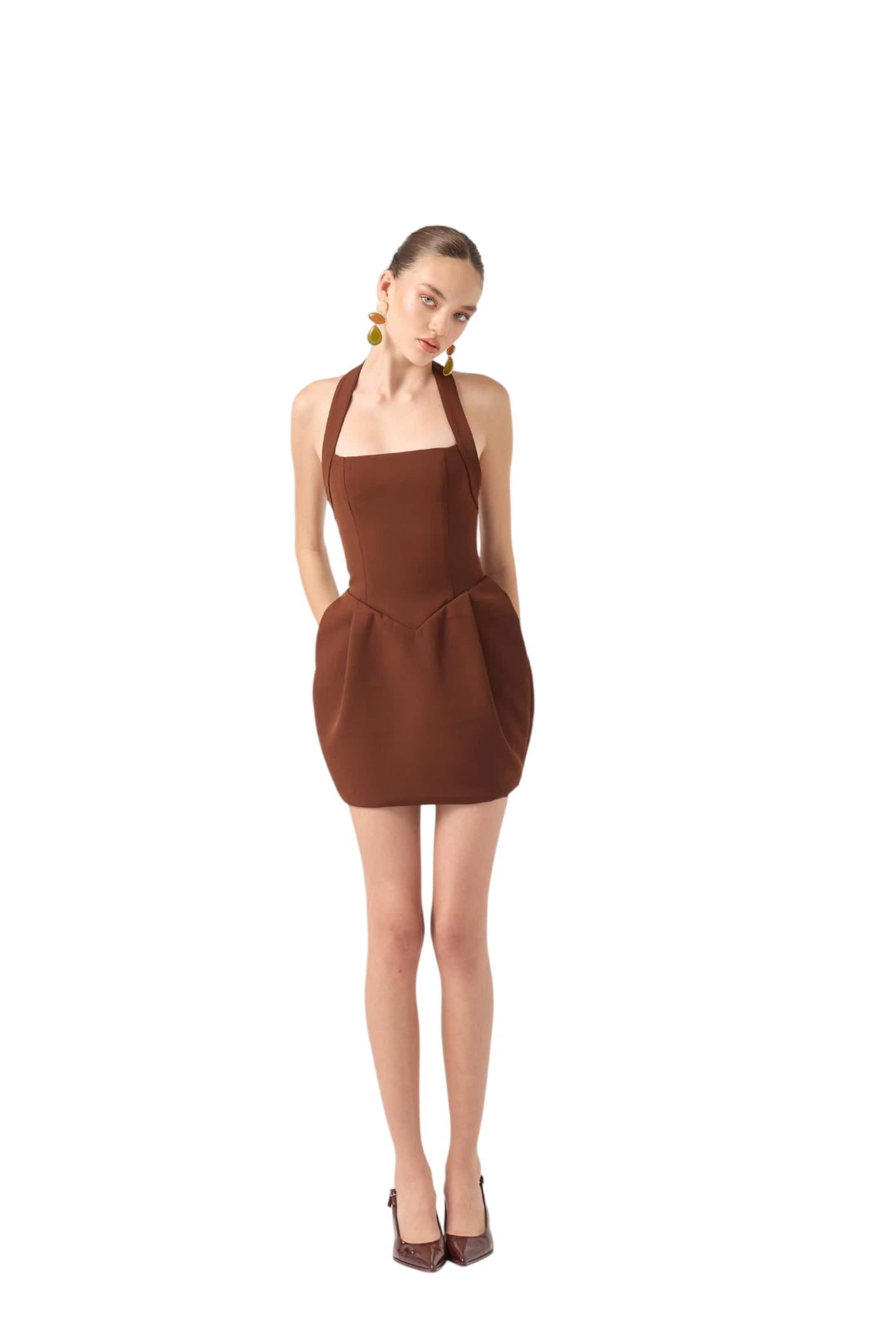 HOLLY LOLLY Dress in Brown