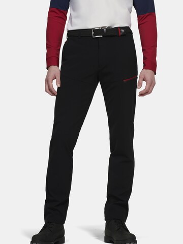 MEYER Slim fit Chino Pants in Black: front