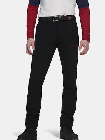 Coupe slim Pantalon chino MEYER en noir : devant