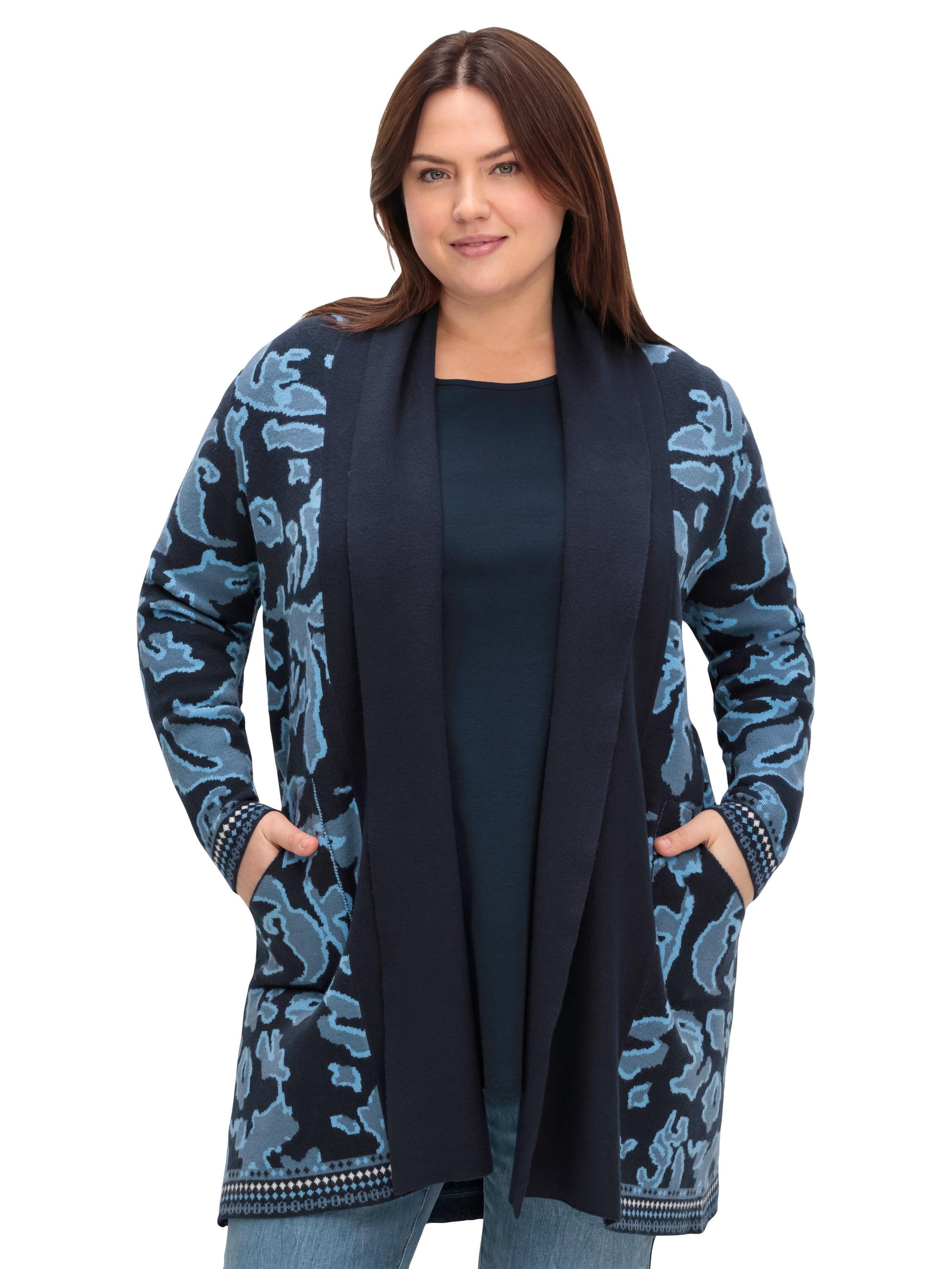 SHEEGO Kofta i blå: framsida