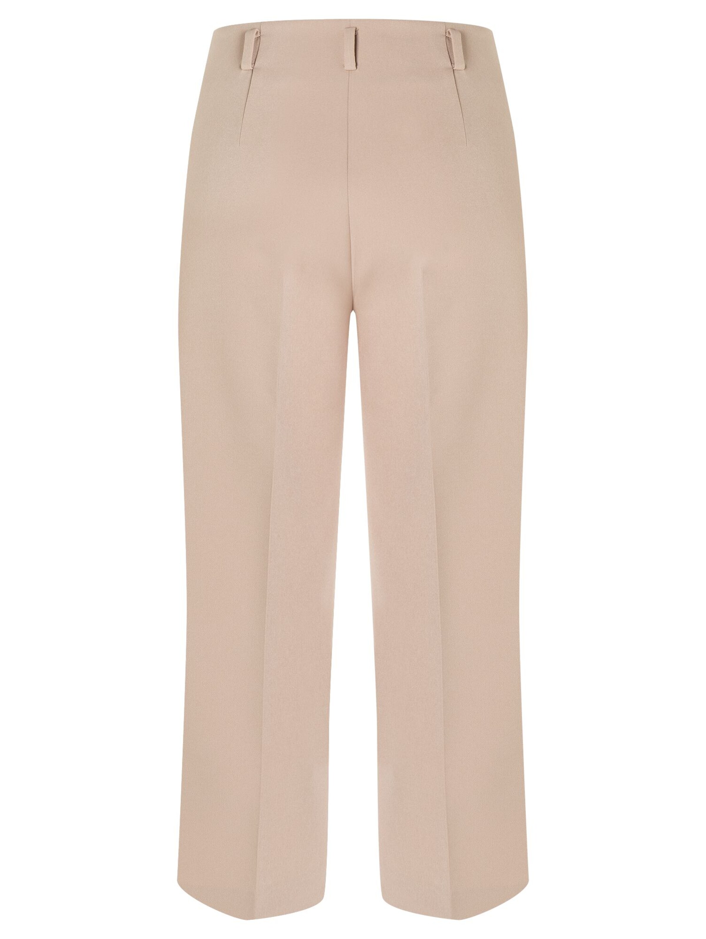 Wide Leg Pantalon à plis MORE & MORE en beige