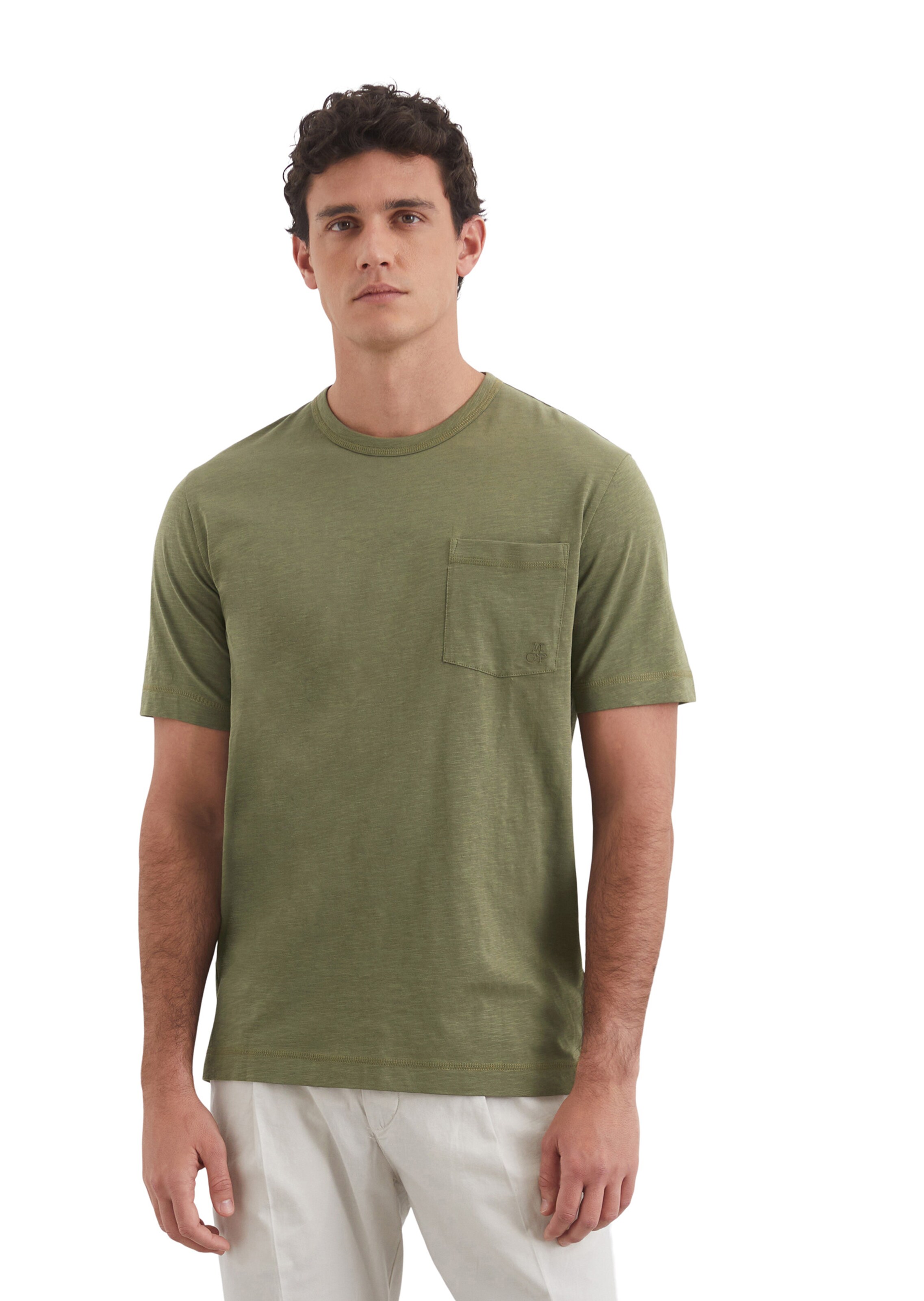 Marc O'Polo Shirt in Groen: voorkant